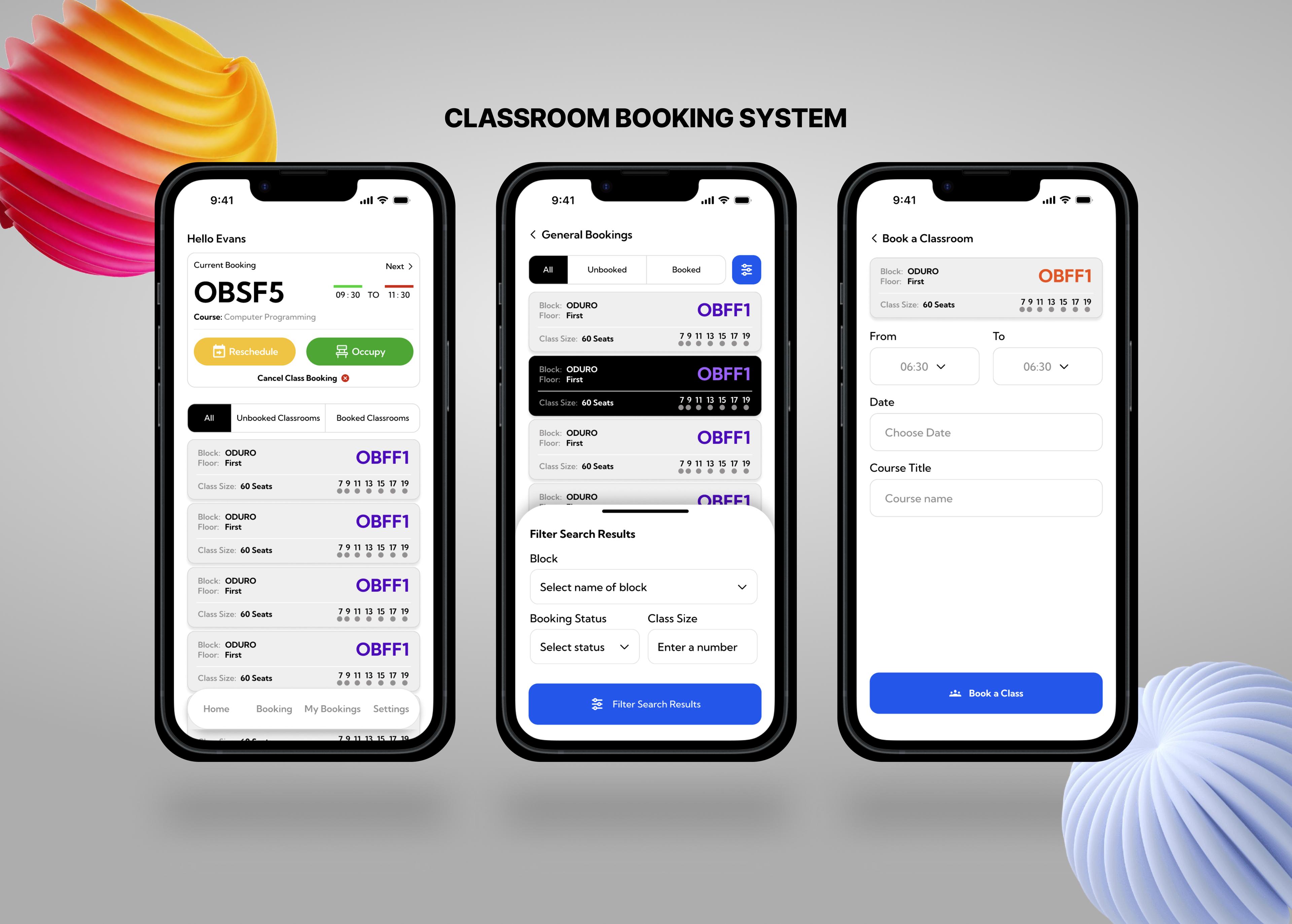 TTU CS Department Booking App (LAN)